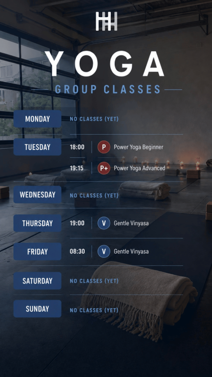 yoga schedule